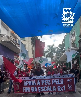 Campinas/SP: Trabalhadores, jovens e estudantes unificados contra a 6 x 1, a escala da morte.